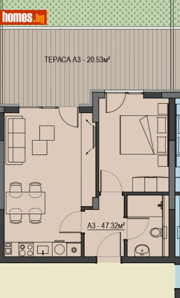 Двустаен, 77m² - Жк. Освобождение, Благоевград - Апартамент за продажба - Обектив Консулт - 107921967