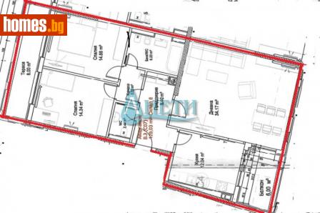 Тристаен, 153m² - Апартамент за продажба - 107968047