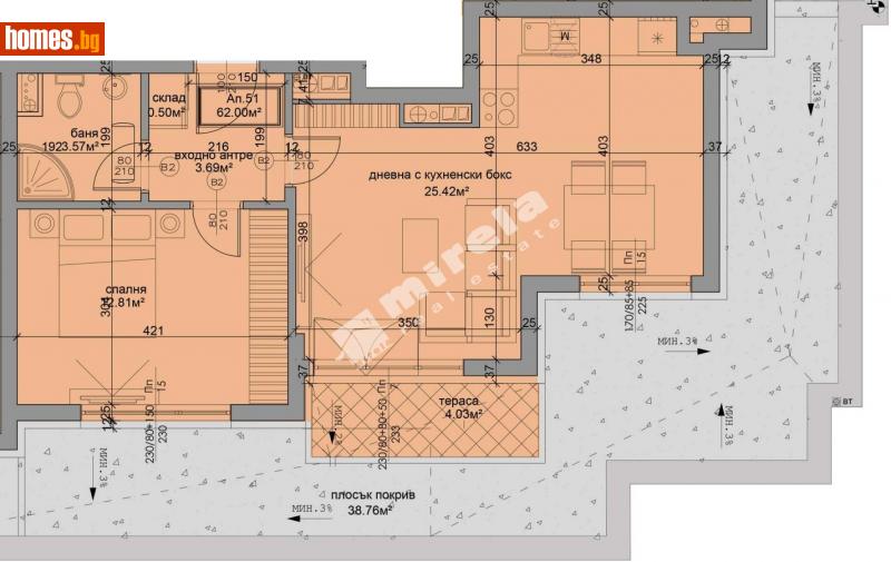 Двустаен, 74m² - София, София - град - Апартамент за продажба - МИРЕЛА - 108050330