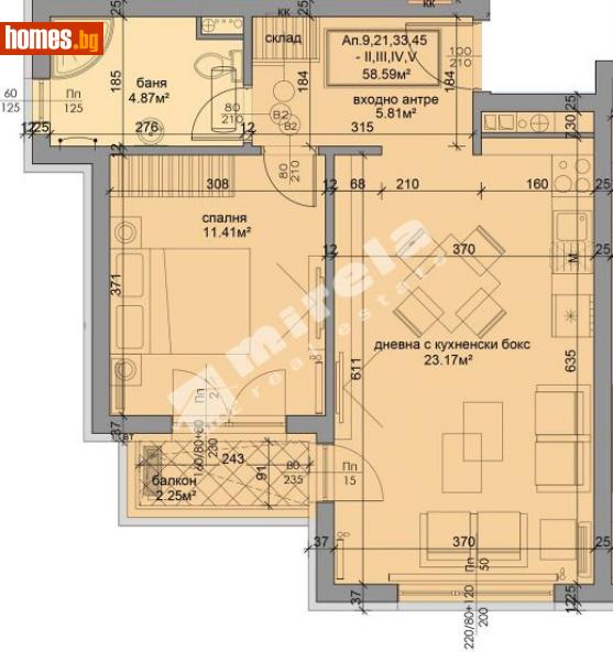 Двустаен, 71m² - София, София - град - Апартамент за продажба - МИРЕЛА - 108050345