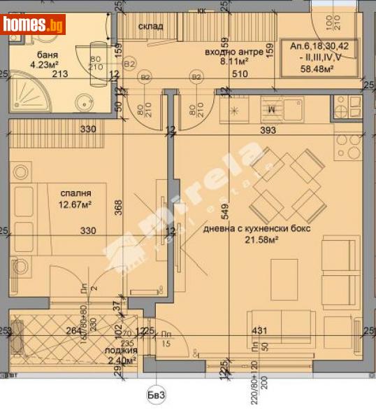 Двустаен, 71m² - София, София - град - Апартамент за продажба - МИРЕЛА - 108050380