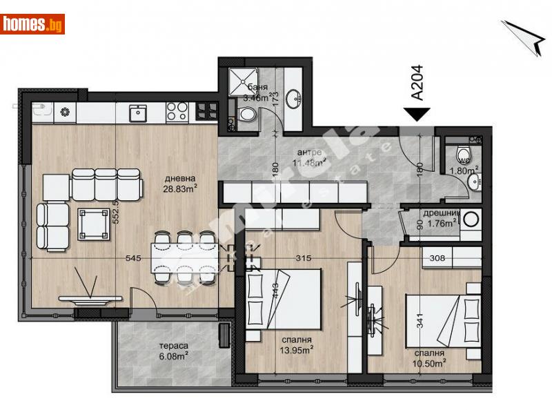 Тристаен, 106m² - Жк. Овча Купел, София - Апартамент за продажба - МИРЕЛА - 108072142