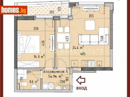 Двустаен, 68m² - Апартамент за продажба - 108072402