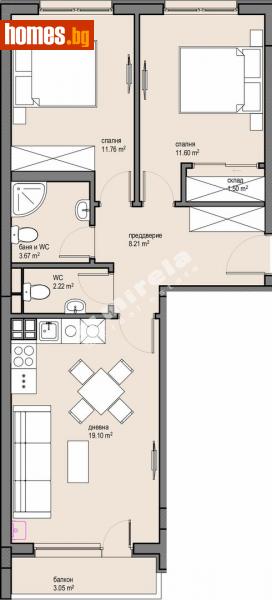 Тристаен, 95m² - София, София - град - Апартамент за продажба - МИРЕЛА - 108090752