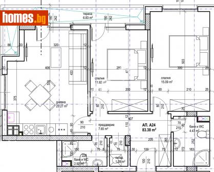 Тристаен, 95m² - Апартамент за продажба - 108090814