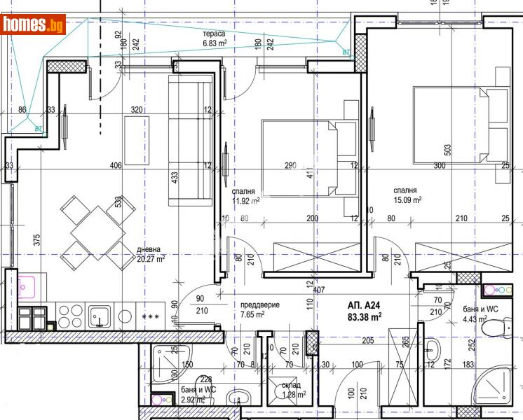 Тристаен, 95m² - София, София - град - Апартамент за продажба - МИРЕЛА - 108090814