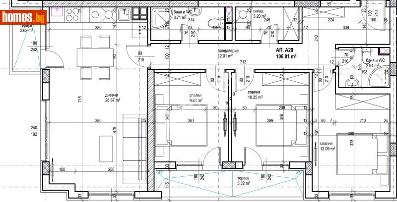 Четиристаен, 122m² - София, София - град - Апартамент за продажба - МИРЕЛА - 108090817