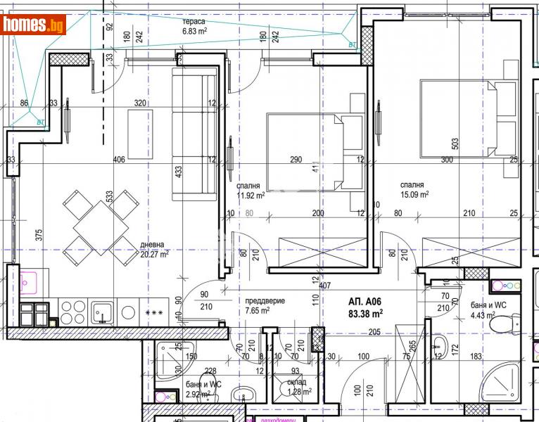 Тристаен, 101m² - София, София - град - Апартамент за продажба - МИРЕЛА - 108090835