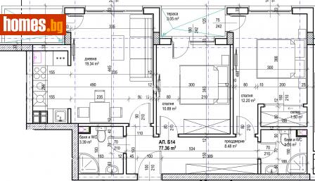 Тристаен, 88m² - Апартамент за продажба - 108090846