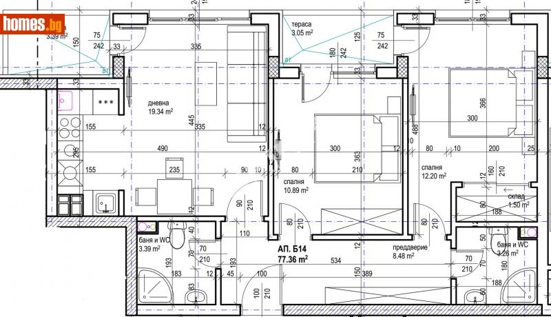 Тристаен, 88m² - София, София - град - Апартамент за продажба - МИРЕЛА - 108090846