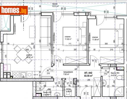 Тристаен, 94m² - Апартамент за продажба - 108090864