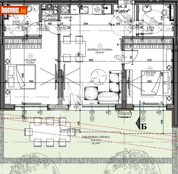 Тристаен, 91m² - Кв. Бояна, София - Апартамент за продажба - МИРЕЛА - 108108028