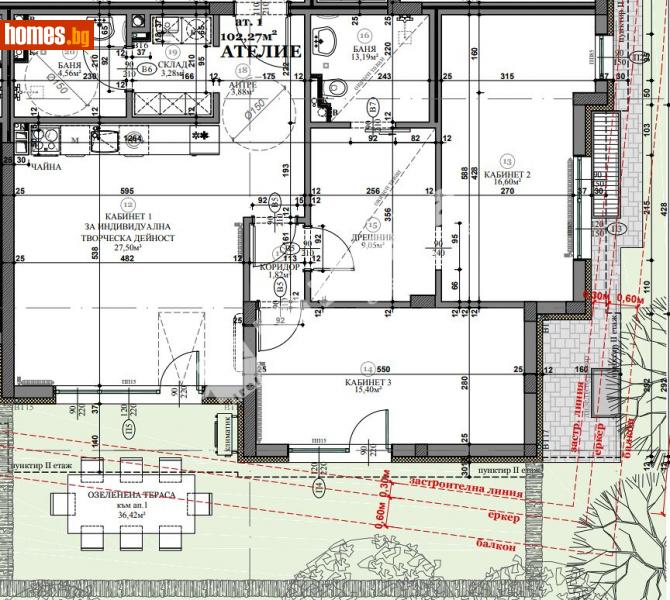 Тристаен, 117m² - Кв. Бояна, София - Апартамент за продажба - МИРЕЛА - 108108029