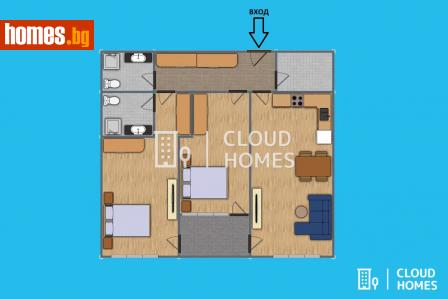 Тристаен, 118m² - Апартамент за продажба - 108243690