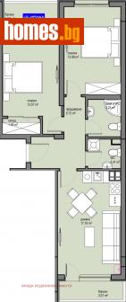 Тристаен, 88m² - Апартамент за продажба - 108271652