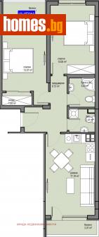 Тристаен, 88m² - Апартамент за продажба - 108271664