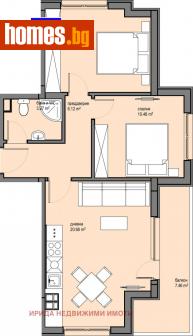 Тристаен, 83m² - Апартамент за продажба - 108271696