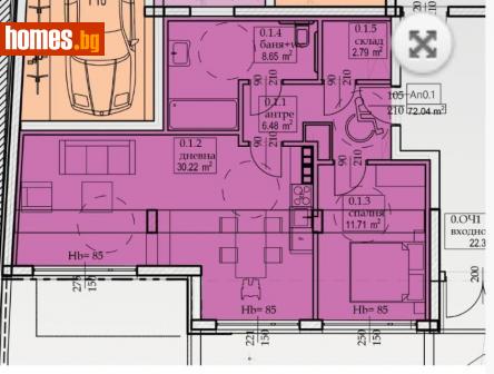 Двустаен, 84m² - Апартамент за продажба - 108273960