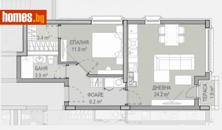 Двустаен, 65m² - Апартамент за продажба - 108328179