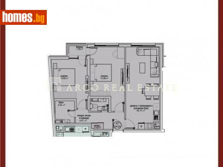 Тристаен, 94m² - Апартамент за продажба - 108364053