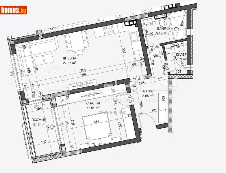 Двустаен, 91m² - Жк. Възраждане, Варна - Апартамент за продажба - Нов дом 1 - 108365330