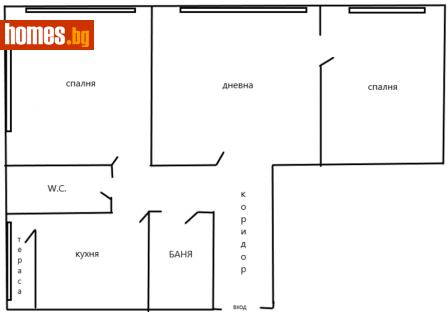 Тристаен, 90m² - Апартамент за продажба - 108489473