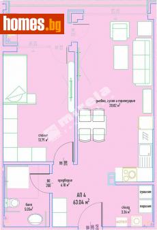 Двустаен, 76m² - Апартамент за продажба - 108507200