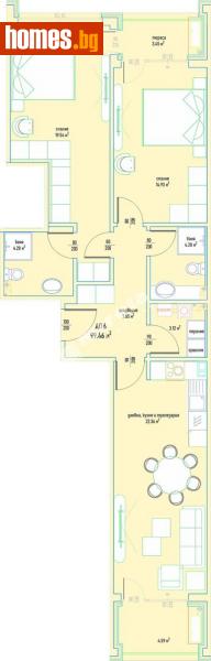 Тристаен, 123m² - Кв. Малинова Долина, София - Апартамент за продажба - МИРЕЛА - 108507267