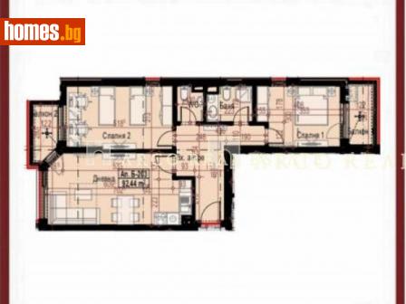 Тристаен, 107m² - Апартамент за продажба - 108622797