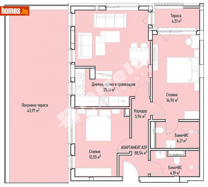 Тристаен, 109m² - София, София - град - Апартамент за продажба - МИРЕЛА - 108678533