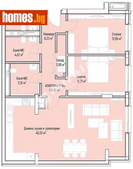 Тристаен, 136m² - Апартамент за продажба - 108678625