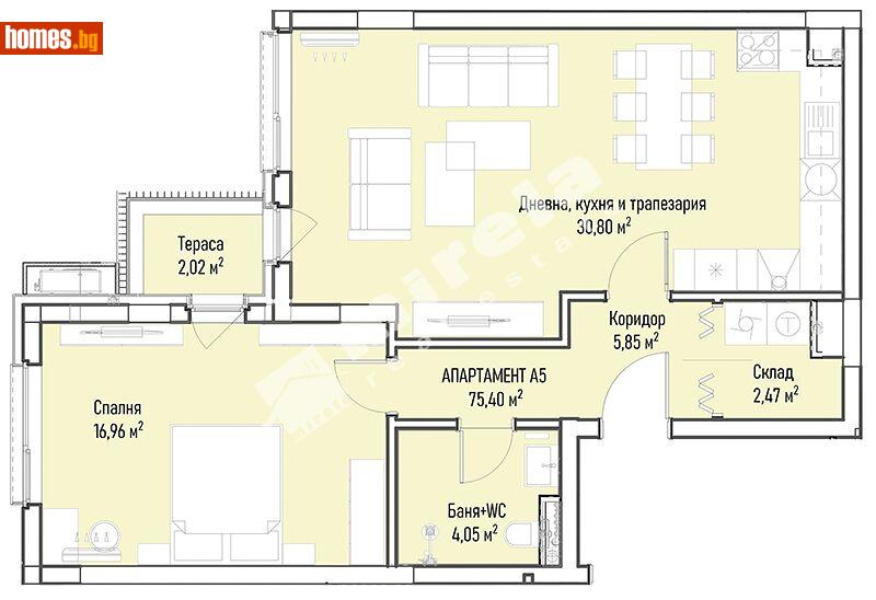 Двустаен, 93m² - София, София - град - Апартамент за продажба - МИРЕЛА - 108678629