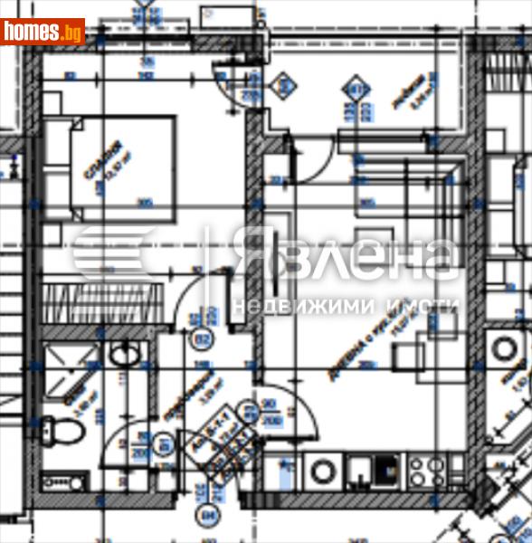 Двустаен, 62m² - Жк. Славия, София - Апартамент за продажба - ЯВЛЕНА - 108724732