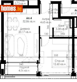 Двустаен, 68m² - Апартамент за продажба - 108729246