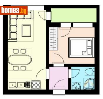 Двустаен, 60m² - Апартамент за продажба - 108767915