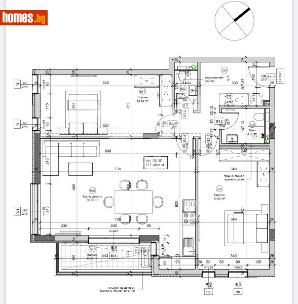 Тристаен, 132m² - Жк. Овча Купел, София - Апартамент за продажба - ЕКС НВД - 108781762