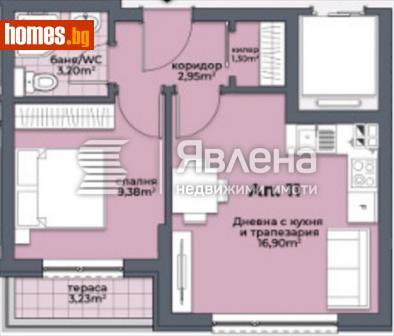 Двустаен, 50m² - Апартамент за продажба - 108850553