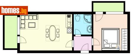 Двустаен, 61m² - Апартамент за продажба - 108876484