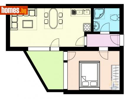 Двустаен, 62m² - Апартамент за продажба - 108876492