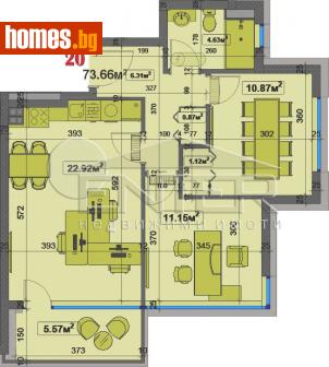 Тристаен, 106m² - Апартамент за продажба - 108933226