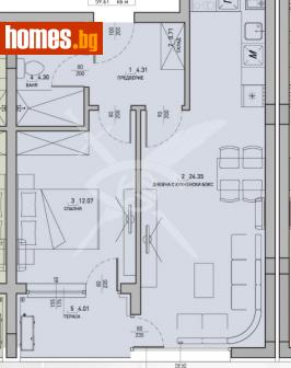 Двустаен, 62m² - Апартамент за продажба - 108953615