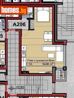 Едностаен, 58m² - Апартамент за продажба - 108984198