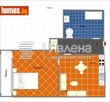 Двустаен, 45m² - Апартамент за продажба - 108995670
