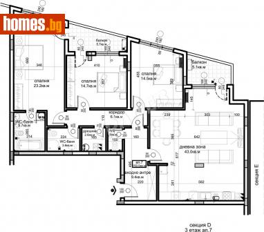 Четиристаен, 163m² - Апартамент за продажба - 108996195