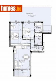 Тристаен, 116m² - Апартамент за продажба - 109011092