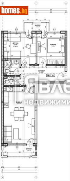 Тристаен, 85m² - Варна, Варна - Апартамент за продажба - ЯВЛЕНА - 109011310