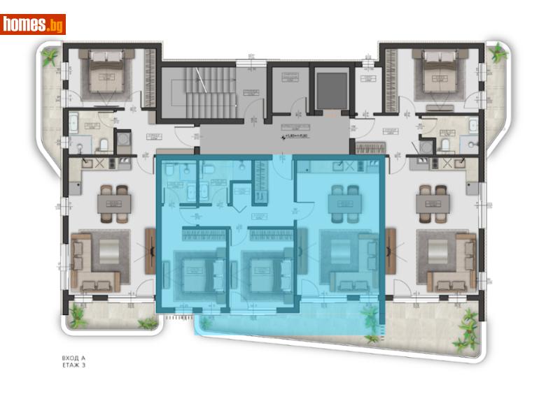 Тристаен, 112m² - Гр.Каварна, Каварна - Апартамент за продажба - Имоти България - 109085780