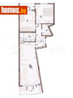 Тристаен, 109m² - Апартамент за продажба - 109087540