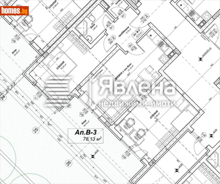Тристаен, 104m² - Жк. Славия, София - Апартамент за продажба - ЯВЛЕНА - 109099992