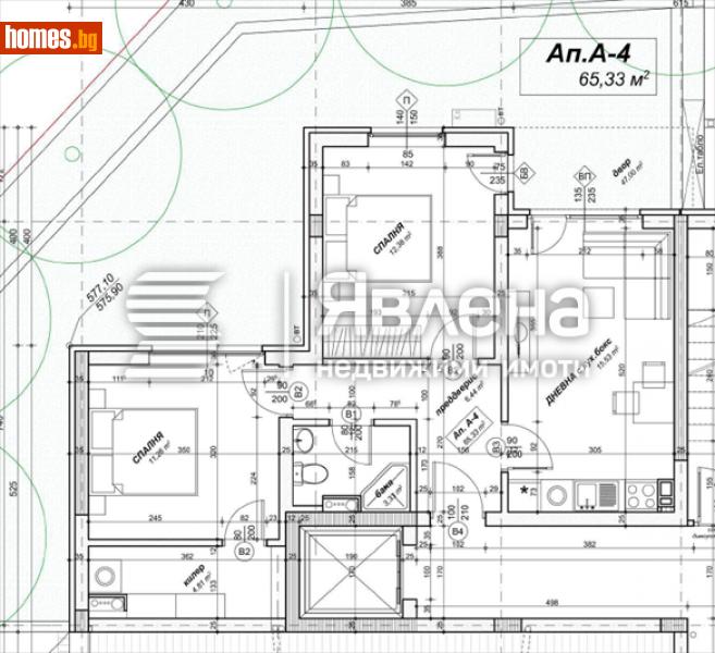 Двустаен, 87m² - Жк. Славия, София - Апартамент за продажба - ЯВЛЕНА - 109116398